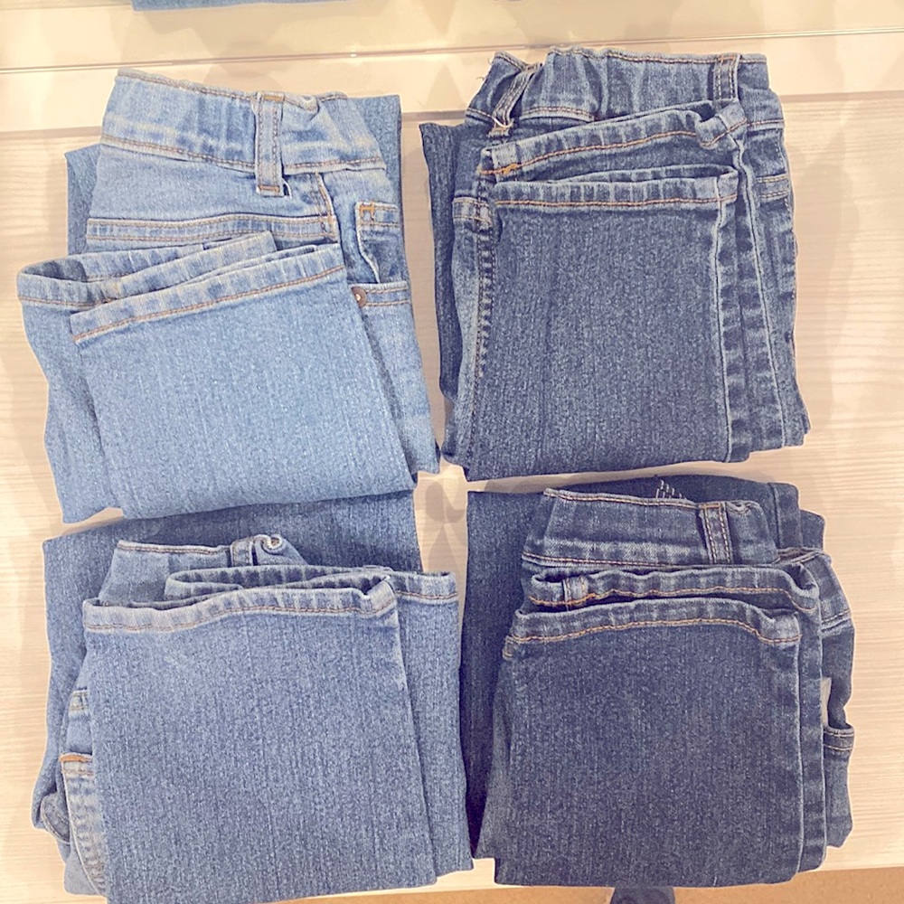 4 Osh Gosh Boys Straight Jeans Size 7R